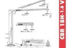 Grues à tour - tourneur inférieur Terex Comedil (Zeppelin) CBR 18 H