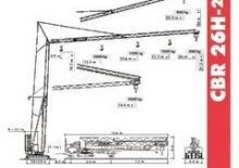Grues à tour - tourneur inférieur Terex Comedil (Zeppelin) CBR 26 Plus