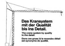 Grues à tour - tourneur inférieur König K 28 S (2,6 m)