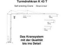 Grues à tour - tourneur inférieur König K 43 T (2,3m)