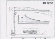 Grues à tour - tourneur inférieur KSD TK  3610 (2,5 m)
