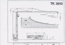 Grues à tour - tourneur inférieur KSD TK  3610 (2,5 m)