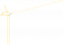 Grues à tour  - tourneur supérieur- flèche épingle Potain MR 418 A