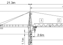 Grues à tour - tourneur supérieur Wolffkran 7031 FL 6