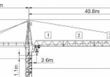 Grues à tour - tourneur supérieur Wolffkran 7031 FL 6