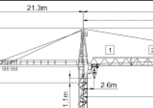 Grues à tour - tourneur supérieur Wolffkran 7031 FL 6
