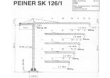 Grues à tour - tourneur supérieur Terex Peiner SK 126/1-Fs-TS 19.1