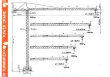 Grues à tour - tourneur supérieur Terex Peiner SK 96-E-TS 14.3
