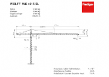 Grues à tour - tourneur supérieur Wolffkran WK 4615 SL 4