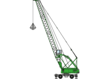 Grues mobiles - flèche treillis Sennebogen 680 HMC