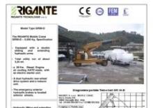 Grues mobiles industrielles Rigante GR 50