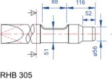 Marteaux -piqueurs hydrauliques Hanwoo RHB 305 SA