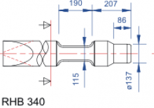 Marteaux -piqueurs hydrauliques Hanwoo RHB 340 BA