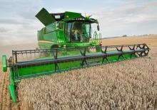 Moissonneuse-batteuses à barres de coupe John Deere 618PF 