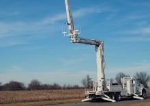 Nacelles à bras articulés montées sur remorque Altec AA50-E80