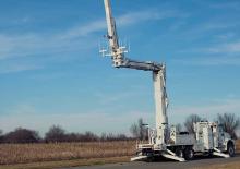 Nacelles à bras articulés montées sur remorque Altec AA55E-E88