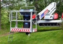 Nacelles à bras articulés montées sur remorque Hematec Dino 220 XTM