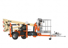 Nacelles à bras articulés montées sur remorque JLG ET350