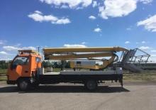 Nacelles à bras articulés montées sur remorque Decker GTA 190