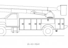 Nacelles à bras articulés montées sur remorque Versalift VN-60-REV 