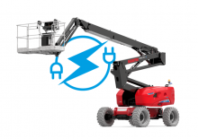 Nacelles à bras articulés sur roues Manitou 200 ATJ e 4 WS