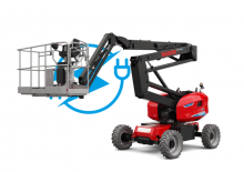 Nacelles à bras articulés sur roues Manitou ATJ 46 e