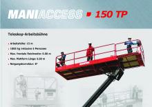 Nacelles télescopiques sur roues Manitou 150 TP