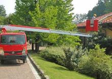 Nacelles télescopiques sur camion Multitel 160 Alu
