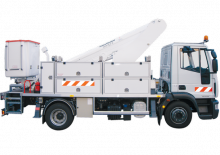 Nacelles télescopiques sur camion France Elévateur 182 TM