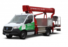Nacelles télescopiques sur camion Ruthmann Ampero TBR 250 E