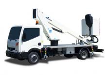 Nacelles télescopiques sur camion GSR E148T