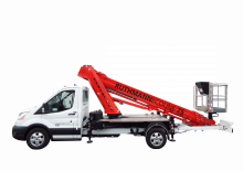 Nacelles télescopiques sur camion Ruthmann Ecoline 75A