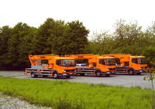 Nacelles télescopiques sur camion TEUPEN Euro C 23 T