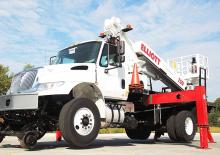 Nacelles télescopiques sur camion Elliott Equipment I50F HiReach