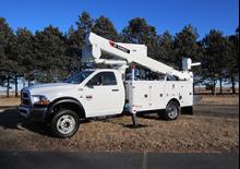 Nacelles télescopiques sur camion Terex LTM40