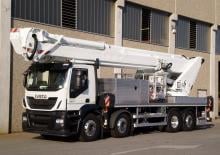 Nacelles télescopiques sur camion Multitel MJ 685