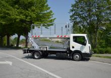 Nacelles télescopiques sur camion Multitel MS 100