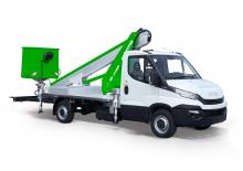 Nacelles télescopiques sur camion Multitel MT 182 EX Hybrid
