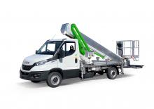Nacelles télescopiques sur camion Multitel MTE 230 HYBRID