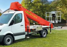 Nacelles télescopiques sur camion Palfinger P 280 B