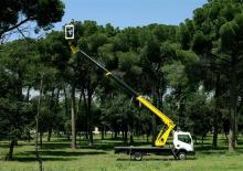 Nacelles télescopiques sur camion Movex P150 TLR