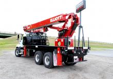 Nacelles télescopiques sur camion Elliott Equipment S70R SkyWalk