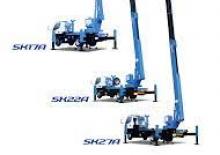 Nacelles télescopiques sur camion Aichi SKYMASTER SK27A