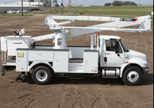 Nacelles télescopiques sur camion Terex TL60M