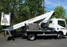 Nacelles télescopiques sur camion Klubb VT 55 NEXS