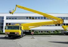 Nacelles télescopiques sur camion Wumag-Palfinger WT 1000
