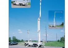 Nacelles à bras articulés montées sur remorque Altec A77T