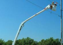 Nacelles à bras articulés montées sur remorque Altec AA60E