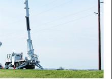 Nacelles à bras articulés montées sur remorque Altec AH100A