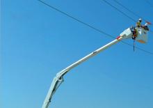 Nacelles à bras articulés montées sur remorque Altec AN32